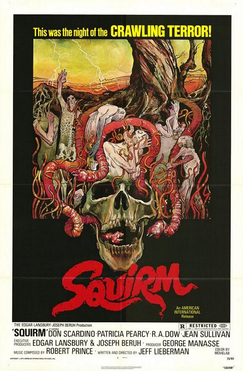 This is the film poster for SQUIRM (1976)