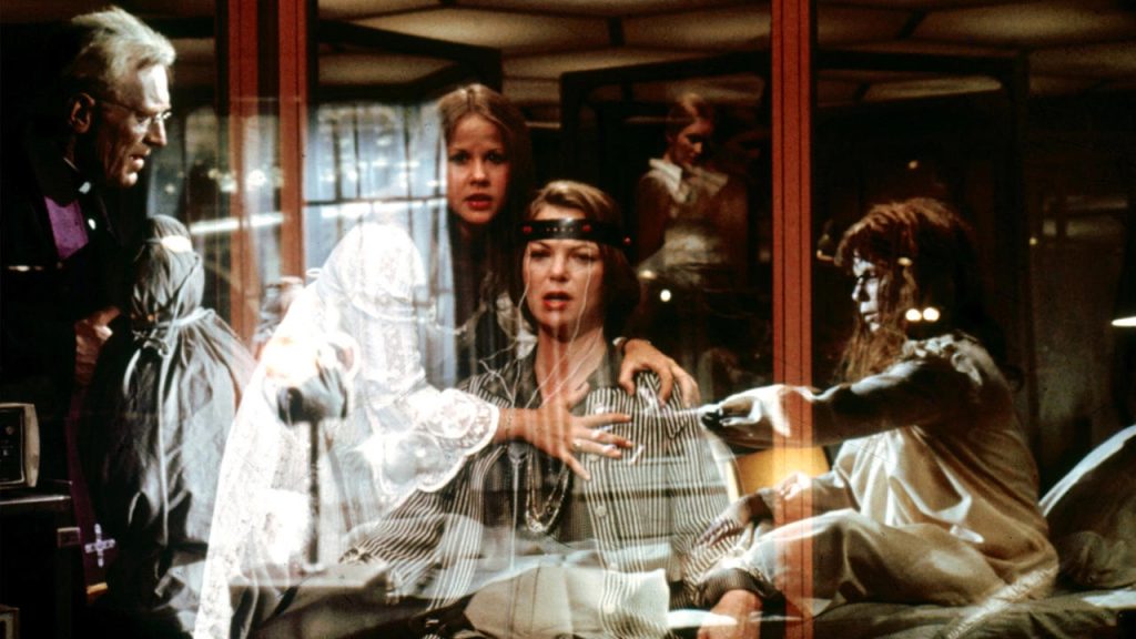 This is a film still from EXORCIST II: THE HERETIC - part of BAR TRASH presents TRASH OR TREASURE? at Genesis Cinema on Wednesday 22 March 2023.