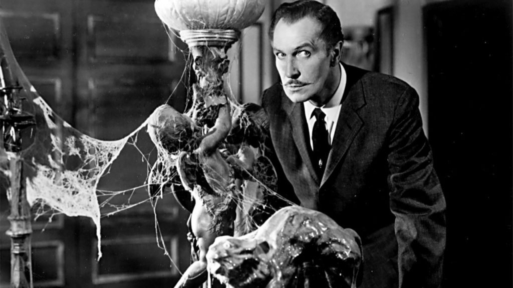 This is a promotional picture from HOUSE ON HAUNTED HILL dir William Castle (1959), showing Vincent Price.