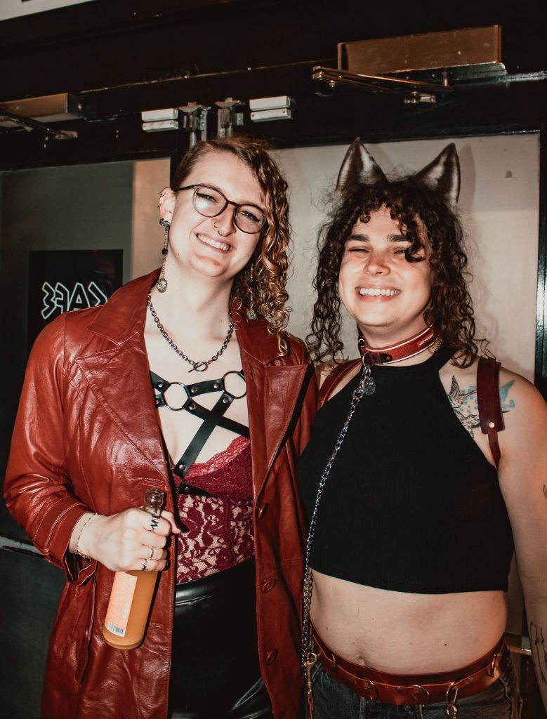 Audience members posing in costume for our Queer Horror Nights screening of FEMALE TROUBLE at Rio Cinema.