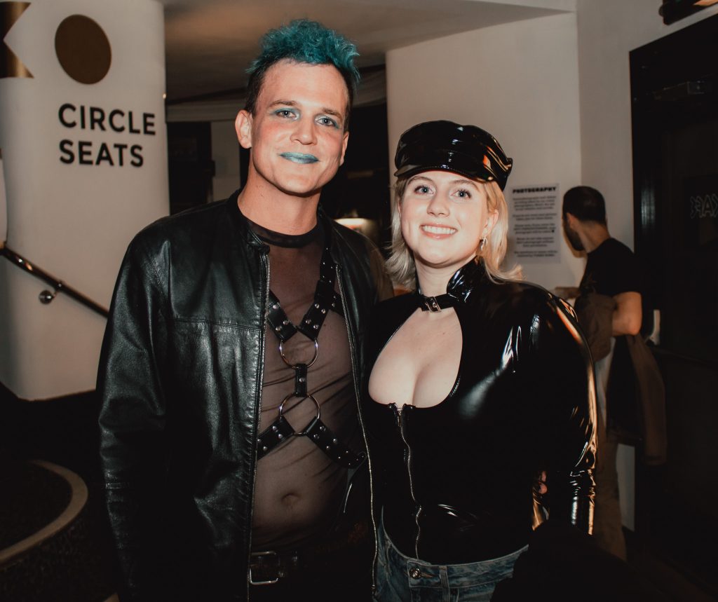 Audience members posing in costume for the Queer Horror Nights 50th Anniversary screening of FEMALE TROUBLE at Rio Cinema (13 July 2024).