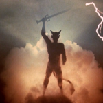 This is a film still from DEMONOID dir Alfredo Zacarias (1981), at Genesis Cinema (Weds 29 May 2024).