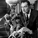 This is a promotional picture from HOUSE ON HAUNTED HILL dir William Castle (1959), showing Vincent Price.