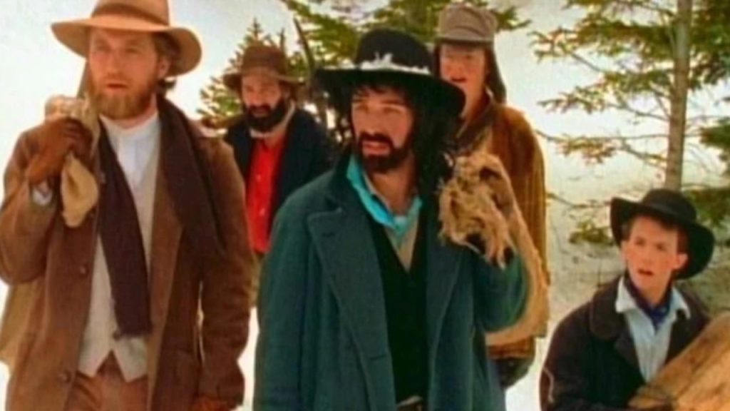 This is a film still from CANNIBAL THE MUSICAL dir Trey Parker (1993), part of CELLULOID JAM season at Genesis Cinema (Weds 05 March 2025).