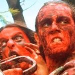 This is a film still from PLAGA ZOMBIE aka Zombie Plague dir Pablo Parés & Hernán Sáez (1997), part of WE ARE TRASH! at Genesis Cinema (25 June 2025).