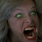 This is a film still from MAUSOLEUM dir Michael Dugan (1983), part of SYNTHETIC FLESH! at Genesis Cinema (03 December 2025).