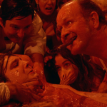 This is a film still from SOCIETY dir Brian Yuzna (1989), part of SYNTHETIC FLESH! at Beer Merchants Tap (14 Dec 2025).