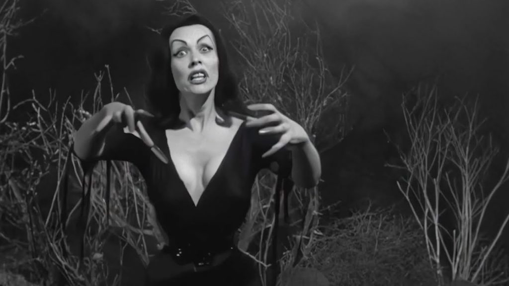 This is a film still from PLAN 9 FROM OUTER SPACE dir Ed Wood (1958), part of GIRL TRASH at Genesis Cinema (18 Feb 2026).