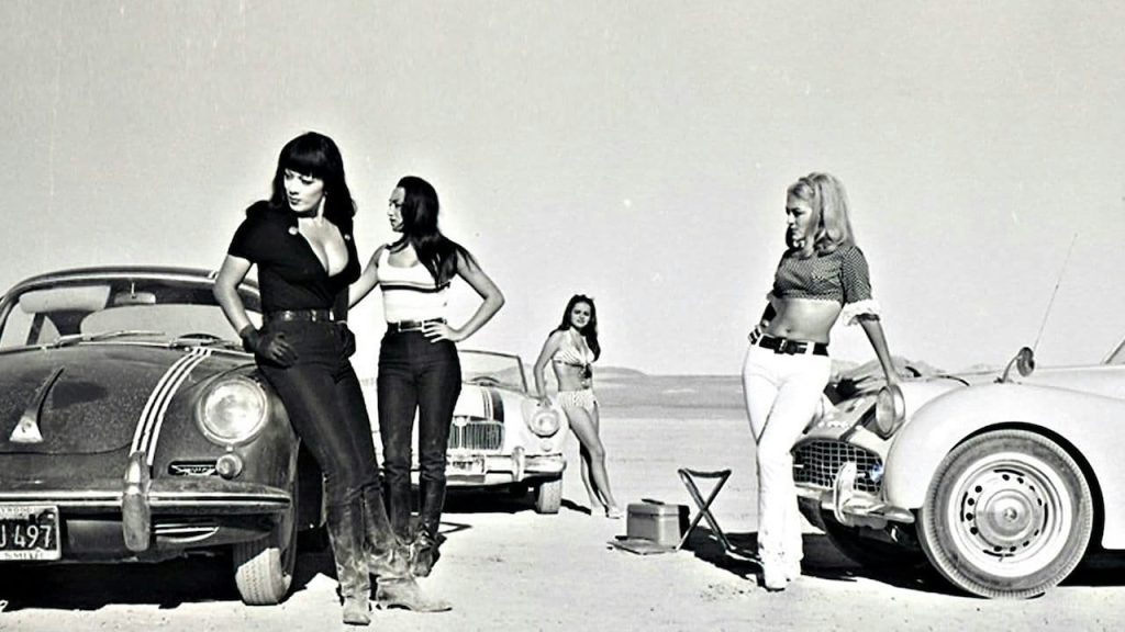 This is a film still from FASTER PUSSYCAT... KILL! KILL! dir Russ Meyer (1965), part of GIRL TRASH at Genesis Cinema (18 April 2026).