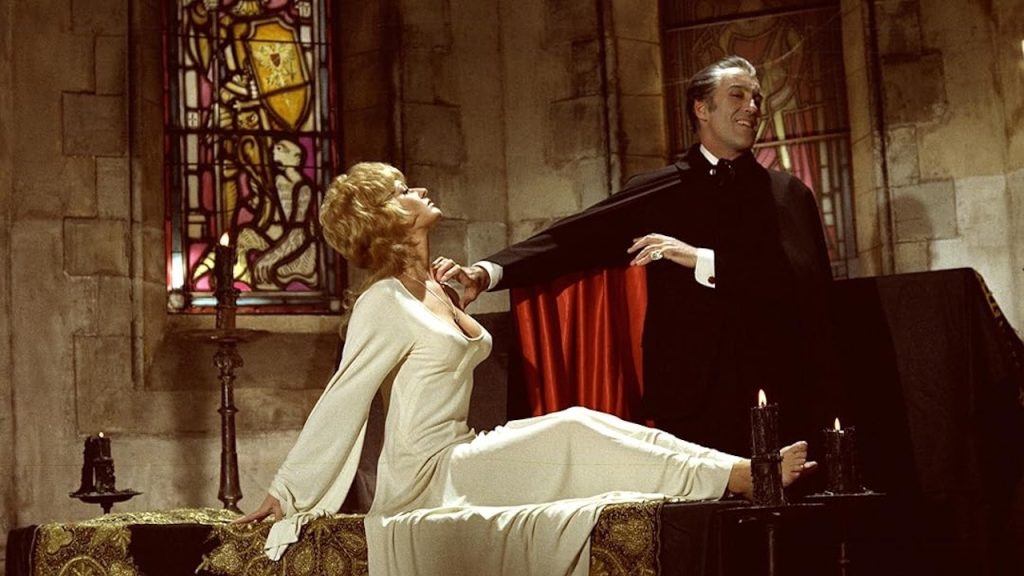 This is a film still from DRACULA A.D. 1972 dir Alan Gibson (1972), part of SCREAM FOR YOUR LIVES! at Genesis Cinema (10 June 2026).