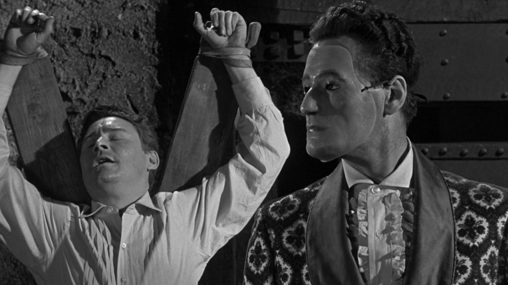 This is a film still from MR. SARDONICUS dir William Castle (1961), part of SCREAM FOR YOUR LIVES! at Genesis Cinema (Weds 01 July 2026).