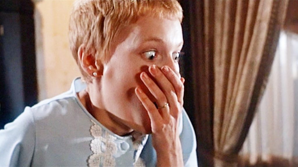 This is a still from ROSEMARY'S BABY dir Roman Polanski (1968), part of SCREAM FOR YOUR LIVES! at Beer Merchants Tap (16 August 2026).